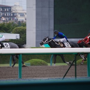 09年10月3日、未勝利戦ゴール前