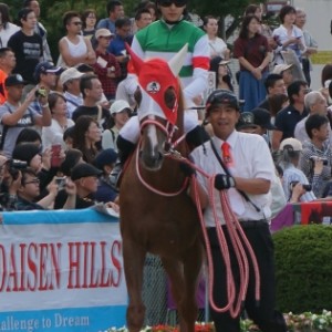 京都大賞典パドック　坂井瑠星騎手騎乗②