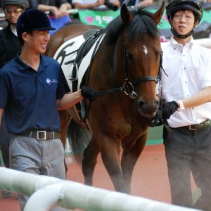 6-30　3歳未勝利戦パドックにて