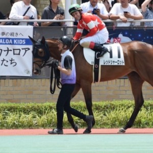 新馬戦パドックにて