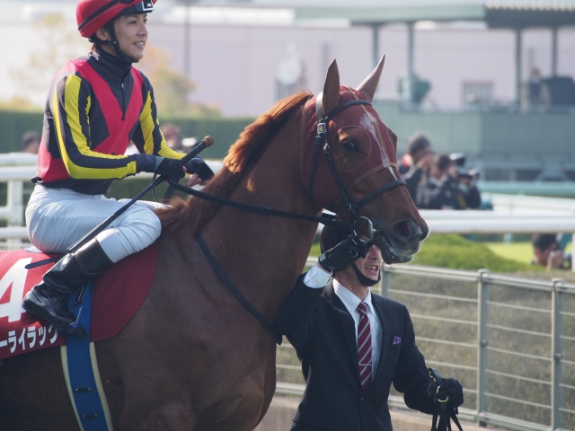 阪神牝馬Ｓ本馬場入場 ラッキーライラック