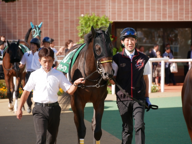 札幌2歳S　パドックにて ウィクトーリア