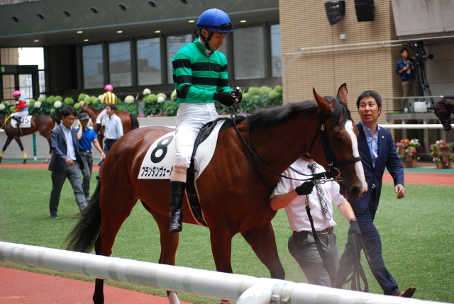 新馬戦パドック プランタンヴェール