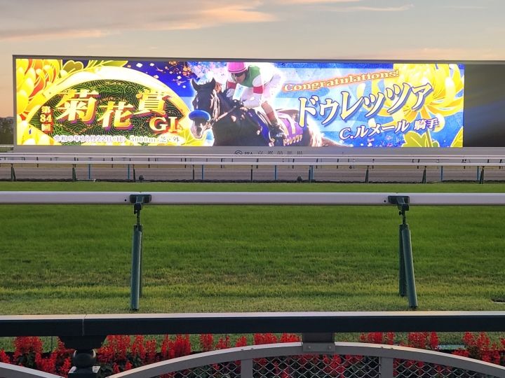 京都競馬場ターフビジョン ドゥレッツァ