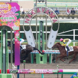 新馬戦２着ゴール